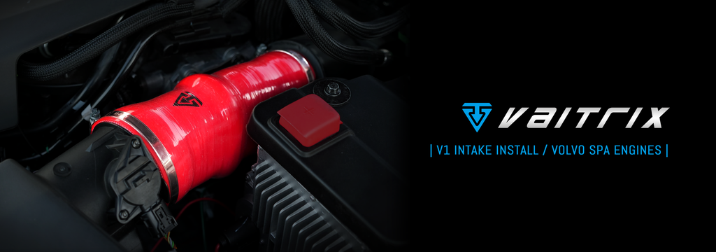 | INSTALL | V1 AIR INTAKE w/ DROP-IN FILTER UPGRADE: VOLVO SPA T5/T6 ENGINES